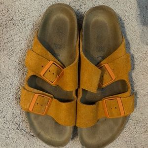 Birkenstocks orange